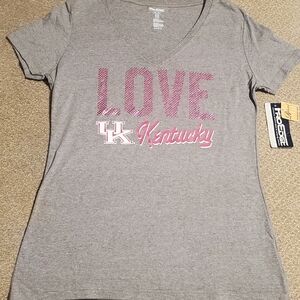 Pro Edge Gray Kentucky Love Tee Womens Size Medium NWT #0131